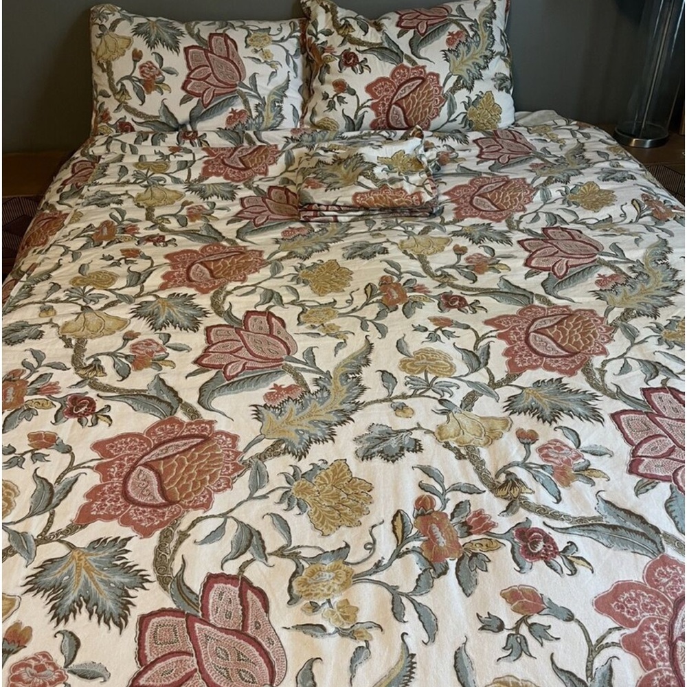 COPY - New Pottery Barn Cynthia Palampore Duvet Cover Set Queen 2 Standard Sham…